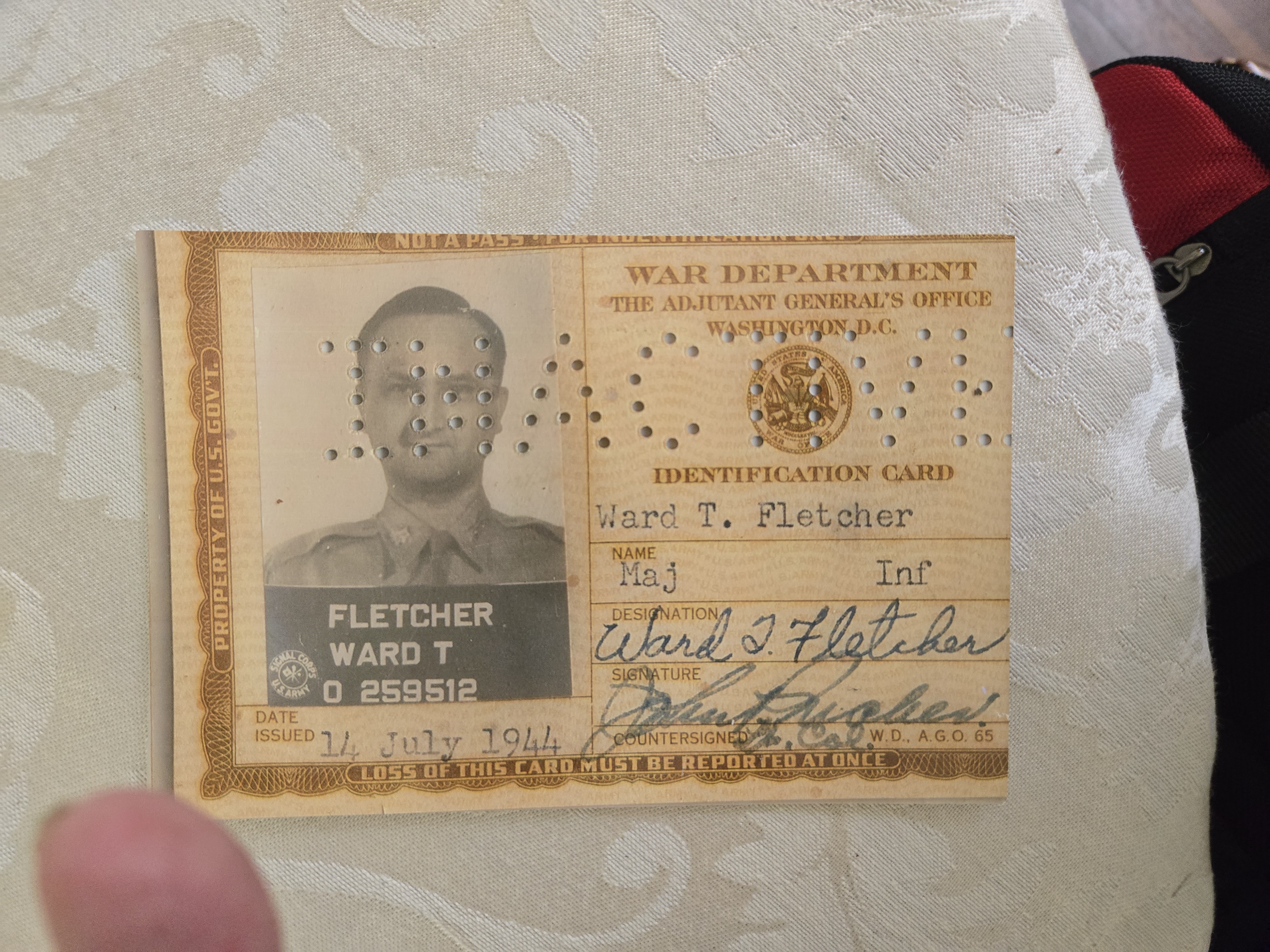 Ration Card for David's Father